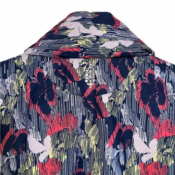 NWT FP Movement Blue Supernova Floral Pippa Packable Hooded Lightweight Vest | S - Picture 9 of 15